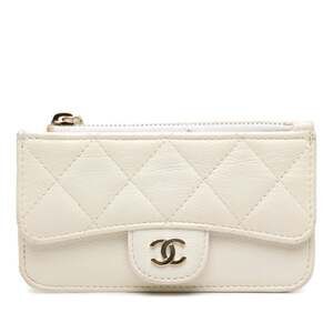 CHANEL Matelasse Coco Mark Wallet/Coin Case/Business Card Case/Card Case Frag...
